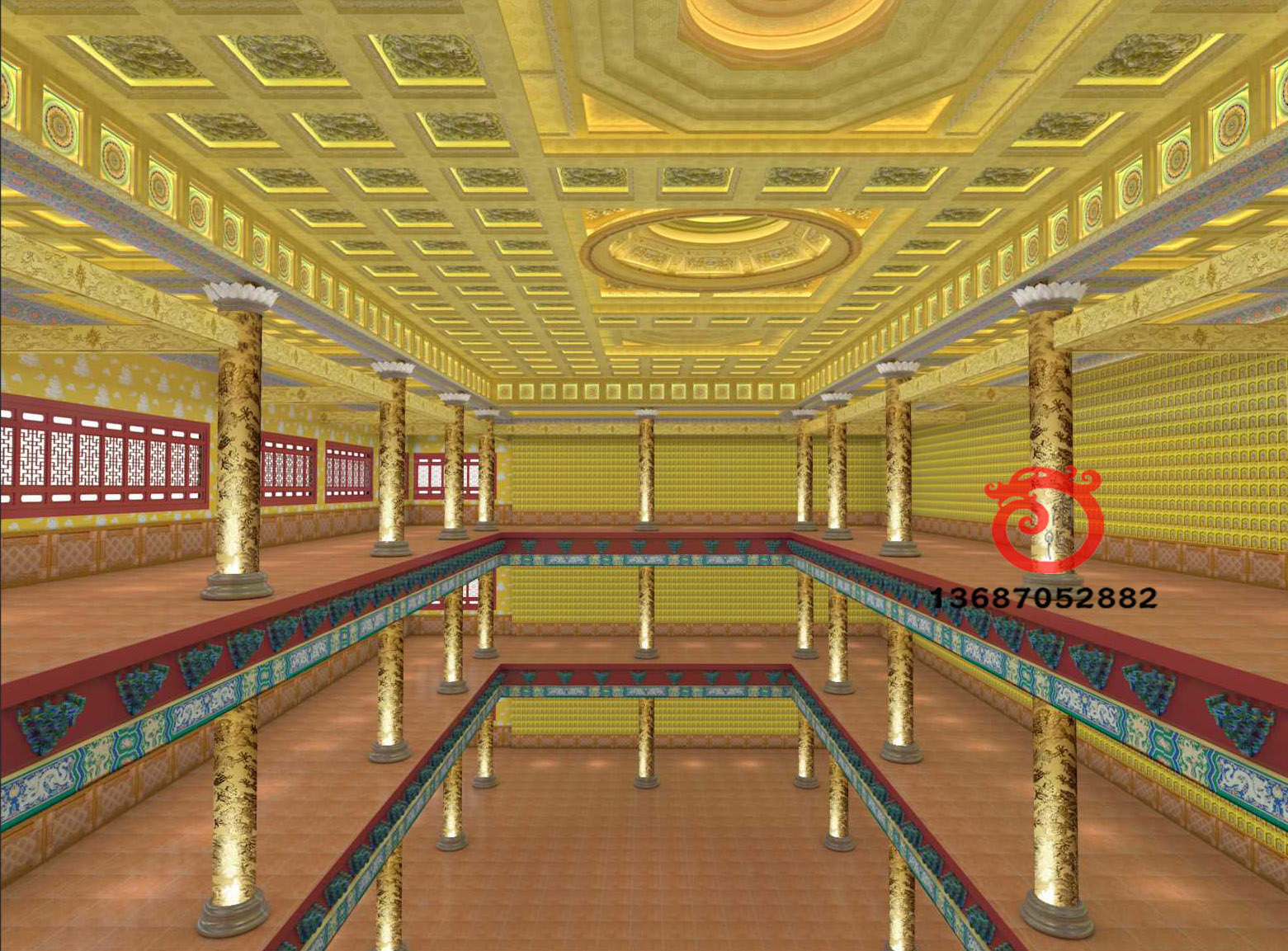 萬佛墻效果圖-9